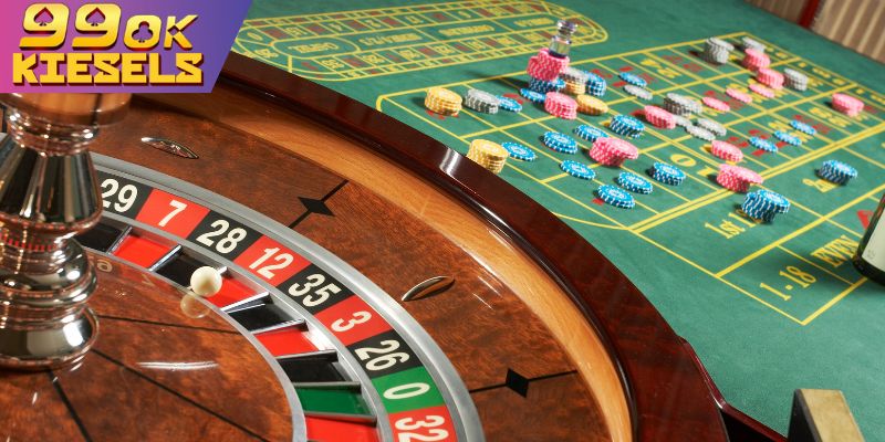 Minh họa các loại cược trong và cược ngoài trên bàn Roulette